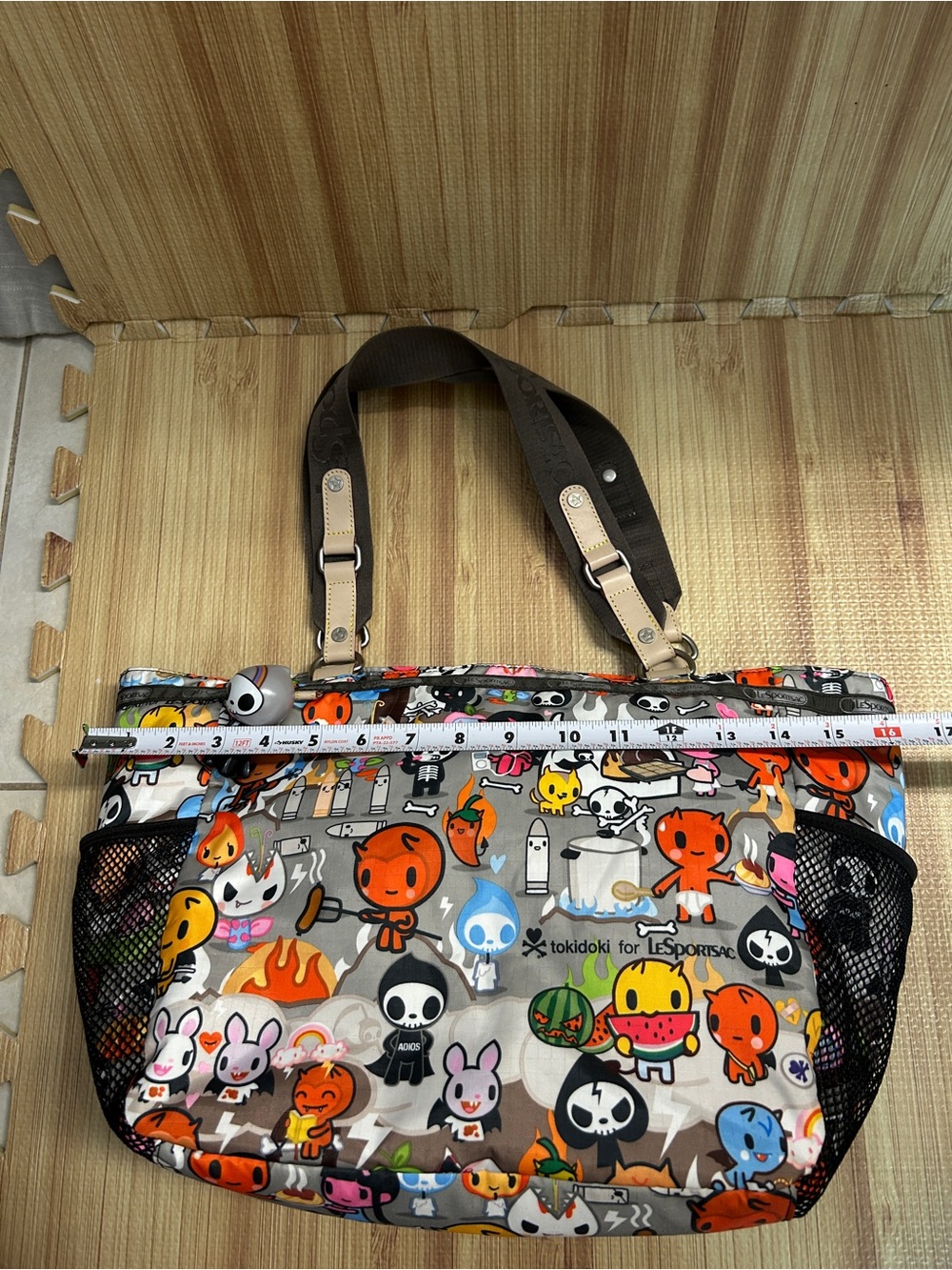 Vintage Tokidoki for LeSportsac Buon Viaggio Inferno Tote Bag - Picture 9 of 14